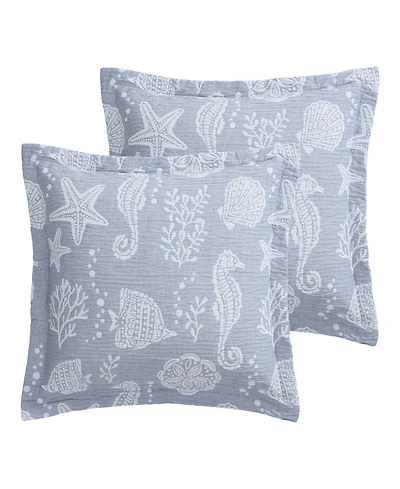 Levtex Seaside Charm 2-Pc. Sham Set, European