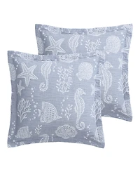 Levtex Seaside Charm 2-Pc. Sham Set, European