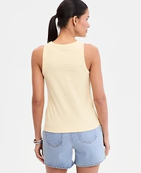 I.n.c. International Concepts Women's Lace-Trim Ribbed Tank, Macy's Exclusive
