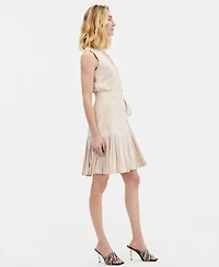 I.n.c. International Concepts Women's Sleeveless Linen-Blend Dress, Macy's Exclusive