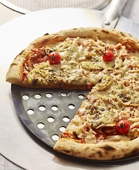 De Buyer Blue Carbon Steel Baking Sheet & Perforated Pizza Tray Set