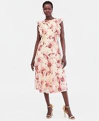 I.n.c. International Concepts Women's Ruffle Sleeveless Midi Dress, Macy's Exclusive
