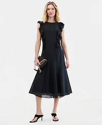 I.n.c. International Concepts Women's Ruffle Sleeveless Midi Dress, Macy's Exclusive