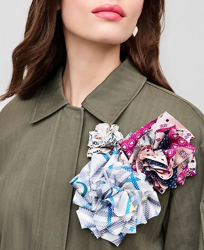 Set of 3 Fabric Flower Pins, Macy's Exclusive- Molly Rogers Capsule Collection