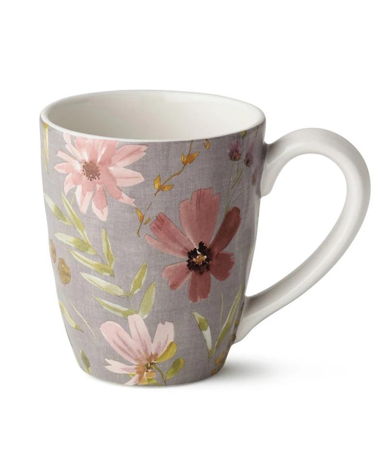 Certified International Wildflowers Assorted Mugs, Set of 4