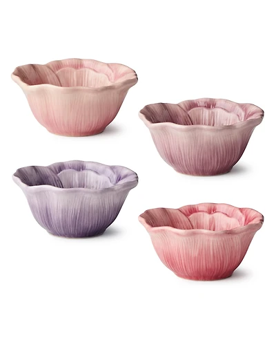 Certified International Wildflowers Floral Ice Cream Bowls, Set of 4