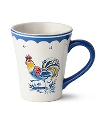 Certified International French Rooster Mugs, Set of 4