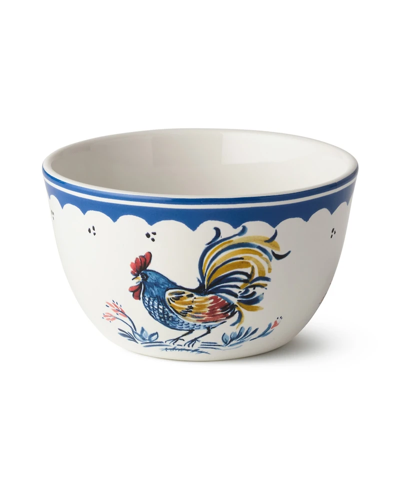 Certified International French Rooster Ice Cream Bowls, Set of 4