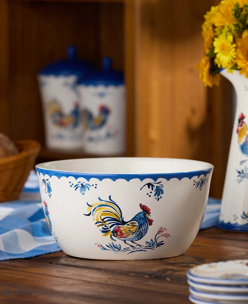 Certified International French Rooster Deep Bowl