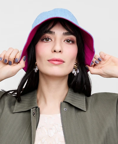 Women's Denim Bucket Hat, Macy's Exclusive- Molly Rogers Capsule Collection