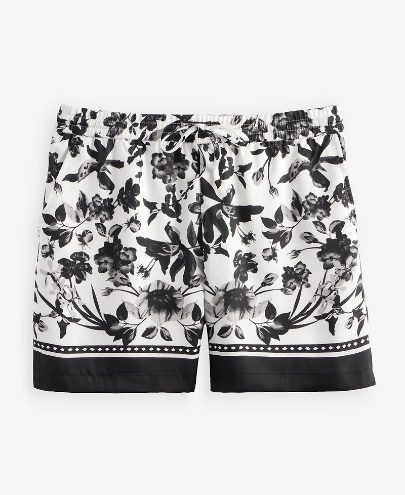 I.n.c. International Concepts Women's Printed Drawstring Shorts, Macy's Exclusive