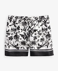 I.n.c. International Concepts Women's Printed Drawstring Shorts, Macy's Exclusive