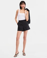 I.n.c. International Concepts Women's Pull-On Linen-Blend Shorts, Macy's Exclusive