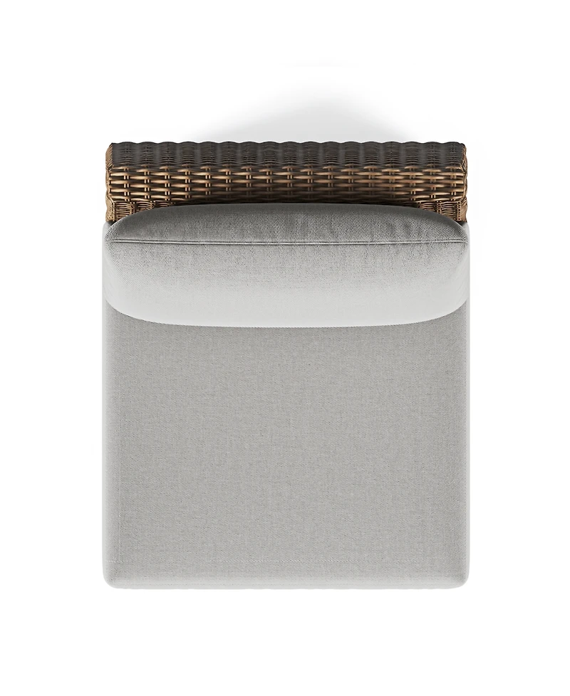 Sculptura 30" Aluminum Outdoor Armless Club Chair, Created for Macy's