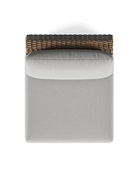 Sculptura 30" Aluminum Outdoor Armless Club Chair, Created for Macy's