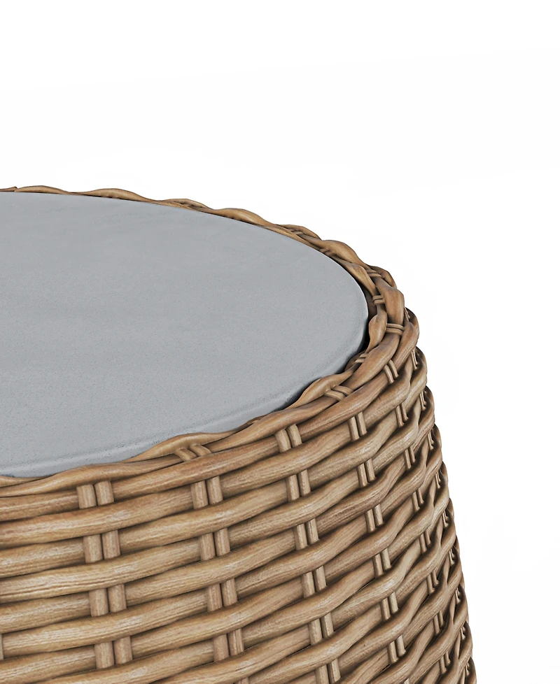 Sculptura 21" Aluminum Outdoor Side Table, Created for Macy's