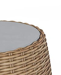 Sculptura 21" Aluminum Outdoor Side Table, Created for Macy's