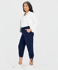 Style & Co Petite Cropped Tie-Hem Pants, Macy's Exclusive