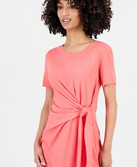 Style & Co Petite Tie-Waist T-Shirt Dress, Macy's Exclusive