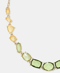 Anne Klein Stationed Stone Statement Necklace, 16" + 3" extender