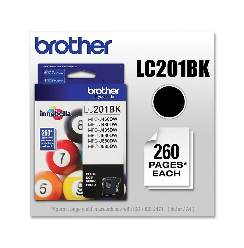 Brother LC201BK Innobella 260 Page-Yield Ink
