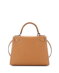 Pre-Owned Hermes Kelly Handbag Epsom with Palladium Hardware