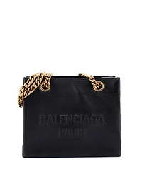Pre-Owned Balenciaga Small Duty Free Chain Tote Leather