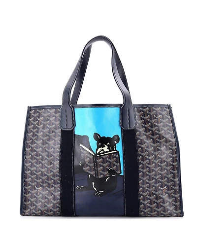 Pre-Owned Goyard Mm Villette Tote Printed Coated Canvas