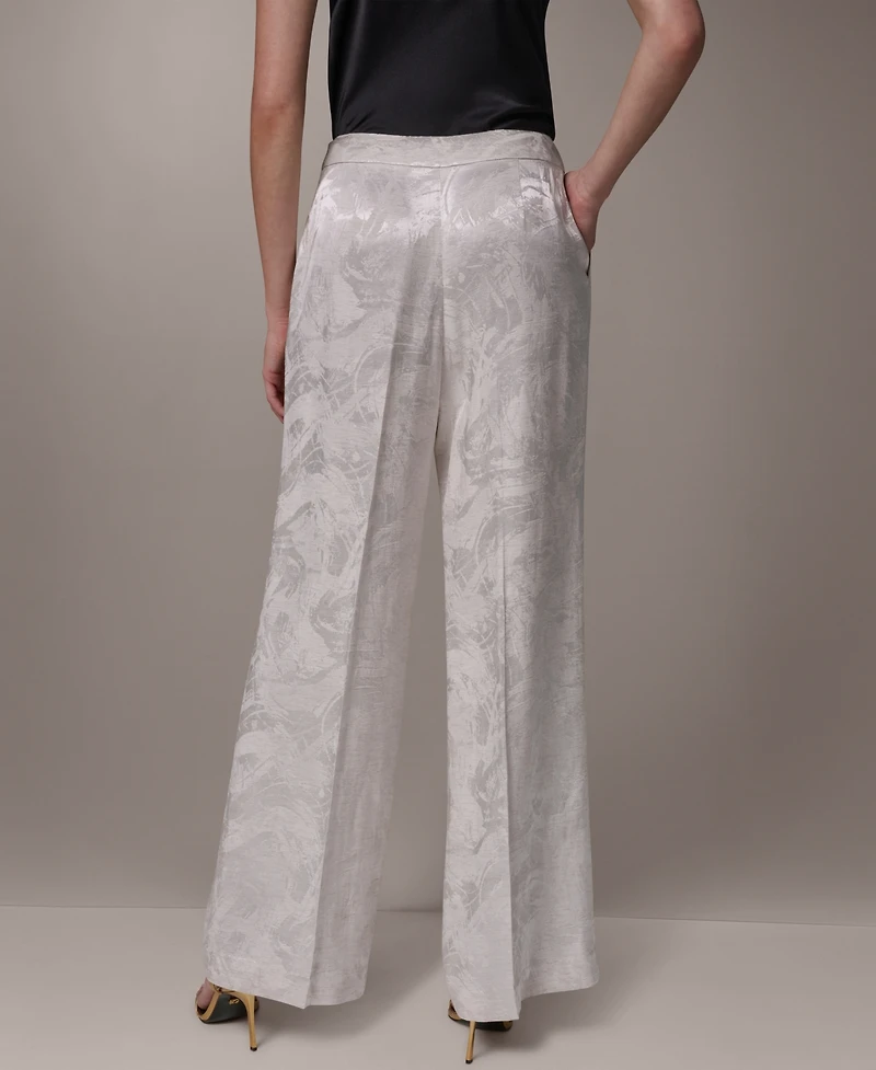 Donna Karan New York Women's Novelty Wide Leg Pants