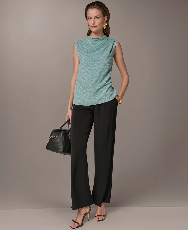 Donna Karan New York Women's Gathered Shoulder Blouse