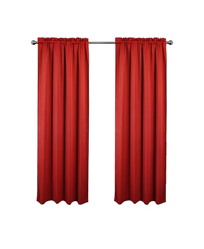 Rt Designers Collection 100% Polyester Twilight Blackout Rod Pocket Curtain Panel 54" x 84"
