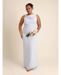 Six Stories Women's Twist Asym Chiffon Bridesmaid Dress