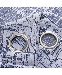 Rt Designers Collection 100% Polyester 140 Gsm Luca Jacquard Grommet Curtain Panel 54" x 84