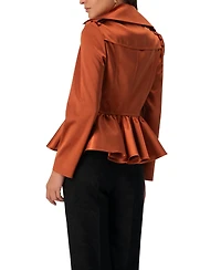 Ivonne Women's Short Double-Breasted Trench Coat