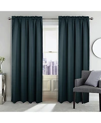 Rt Designers Collection 100% Polyester Twilight Blackout Rod Pocket Curtain Panel