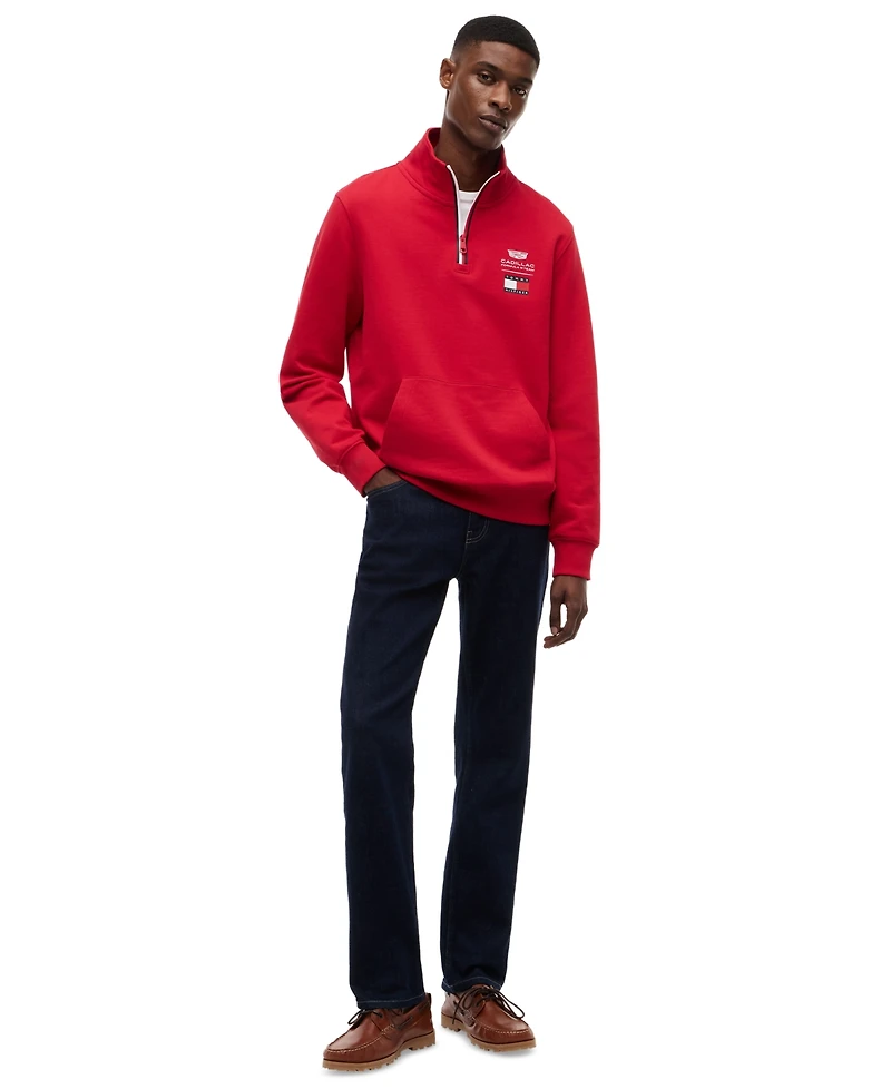 Tommy Hilfiger Men's Logo Quarter-Zip Sweatshirt