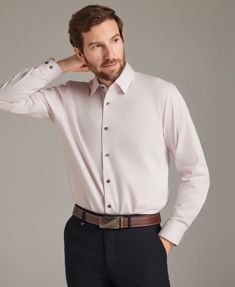 Alfani Men's Regular Fit Solid Dress Shirt, Macy's Exclusive