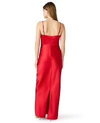 Steve Madden Juniors' Sleeveless Sweetheart Neck Bustier Gown