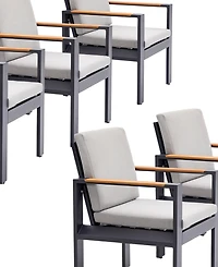 Sienna 6-Pc. Aluminum Outdoor Dining Chair Bundle Set, Created for Macy's