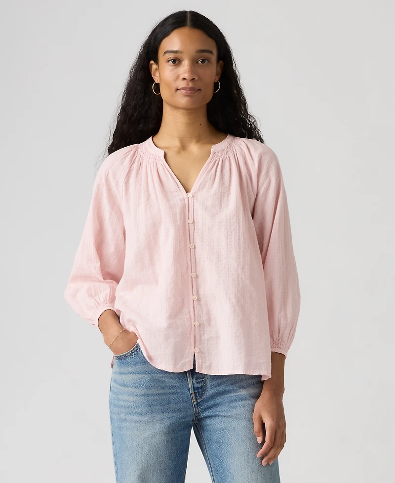 Levi's Juniors' Phoebe V-Neck Blouse