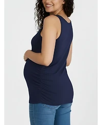 Motherhood Maternity Side-Ruched Tank Top
