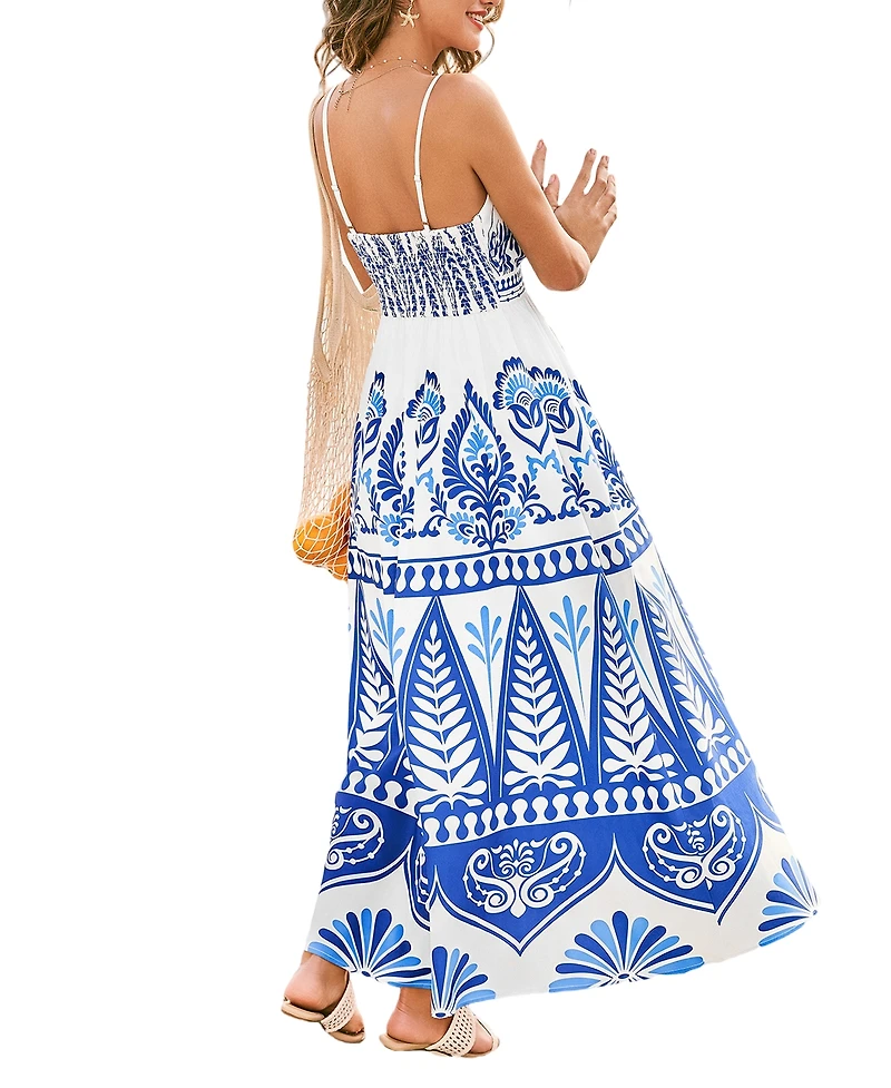 Cupshe Women's Biggest Fan Ornate Maxi Beach Dress