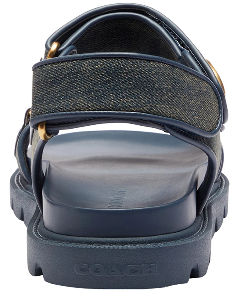 Coach Women's Brynn Round Toe Flat Sandals