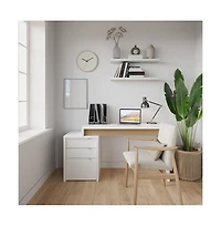 Nexera Desk and 3-Drawer Filling Cabinet