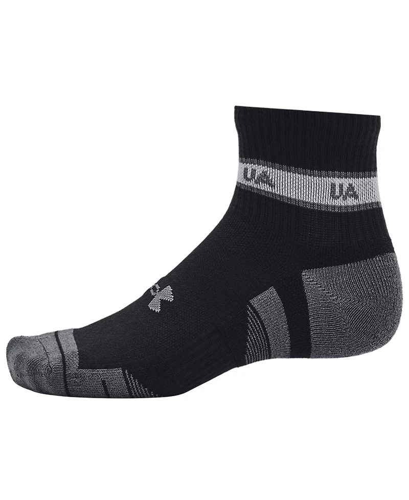 Under Armour Men's Ua Performance Tech Quarter Socks, Pack of 3