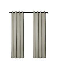 Rt Designers Collection 100% Polyester 250 Gsm Riley 100% Blackout Grommet Panel Curtains