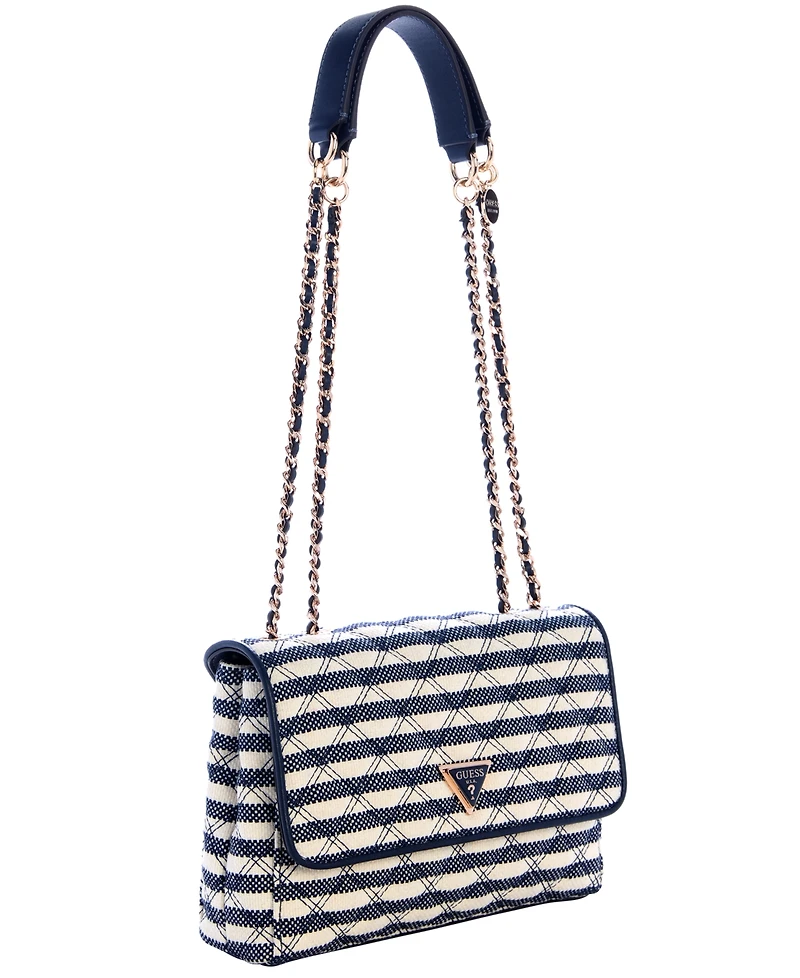 Guess Giully Ii 2 Compartment Convertible Small Flap Bag