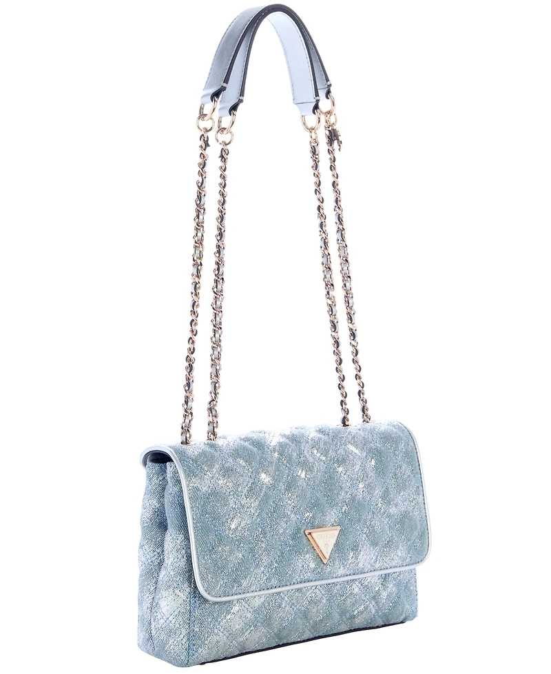 Guess Giully Ii 2 Compartment Convertible Small Flap Handbag