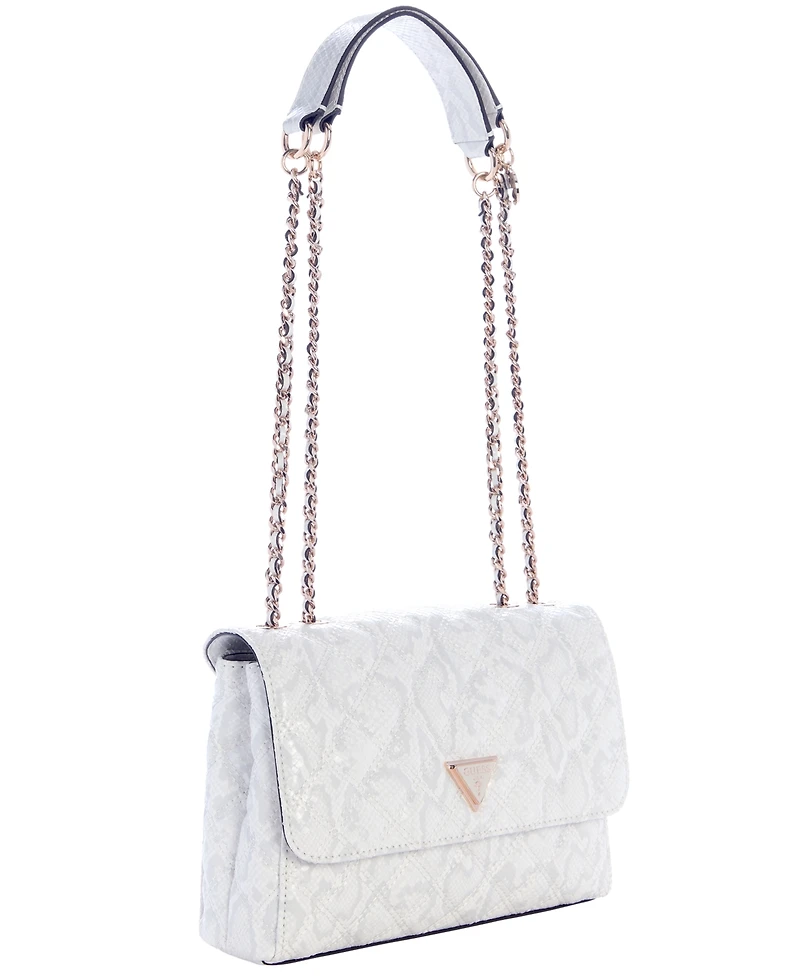 Guess Giully Ii Dual Compartment Convertible Small Flap Bag