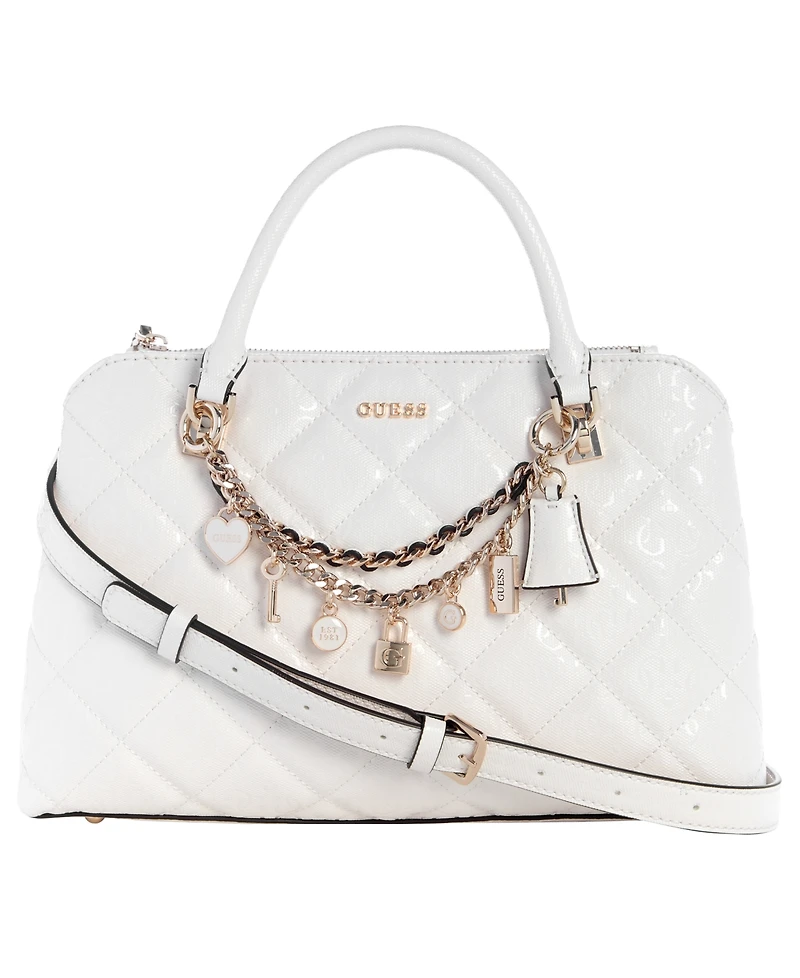 Guess Libby 2-Compartment Medium Satchel Bag